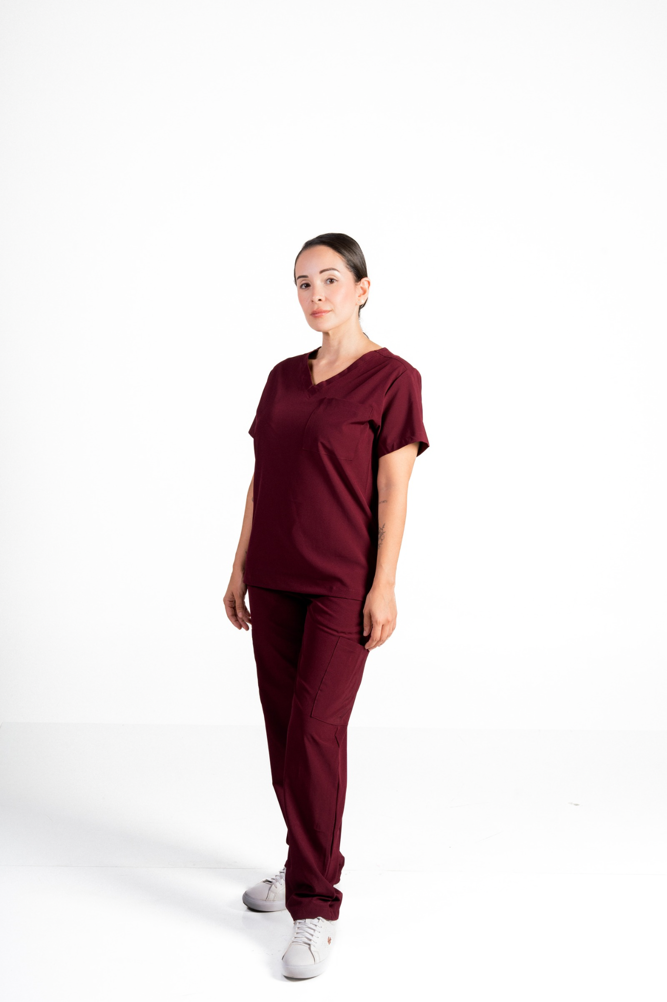 Pantalón Althea Basics Borgoña para mujer