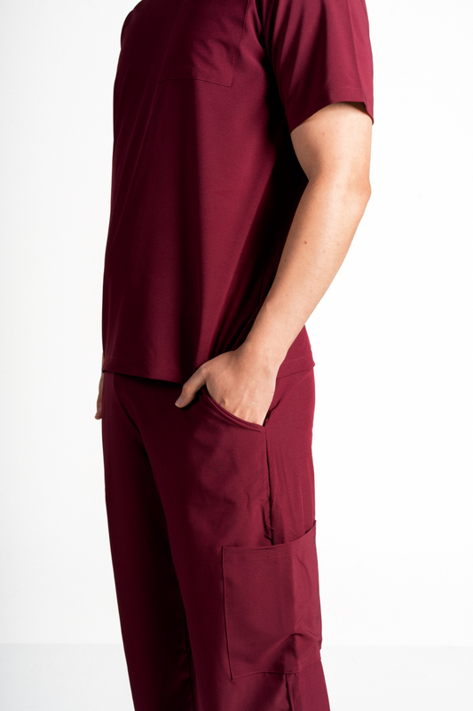 Pantalón Althea Basics Borgoña para hombre