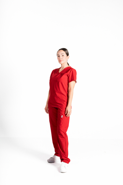 Pantalón Althea Colors Rojo Carmesí para mujer