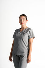 Gris Nube Casaca médica Althea Colors para mujer