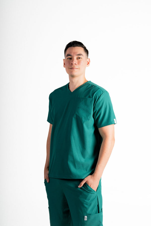 Verde Esmeralda Casaca médica Althea Colors para hombre