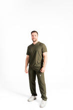 Verde Musgo Pantalón de uniforme médico Althea Colors para hombre