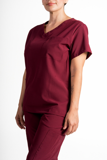 Pantalón Althea Basics Borgoña para mujer