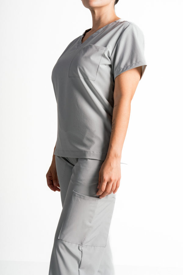 Gris Nube Pantalón de uniforme médico Althea Colors para mujer